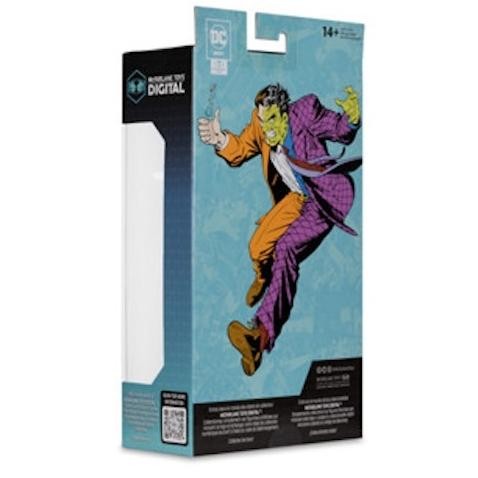 GUARANTEEED ORIGINAL MCFARLANE TOYS TWO-FACE (DC: THE SILVER AGE) ฟิกเกอร์ 7" W/MCFARLANE TOYS