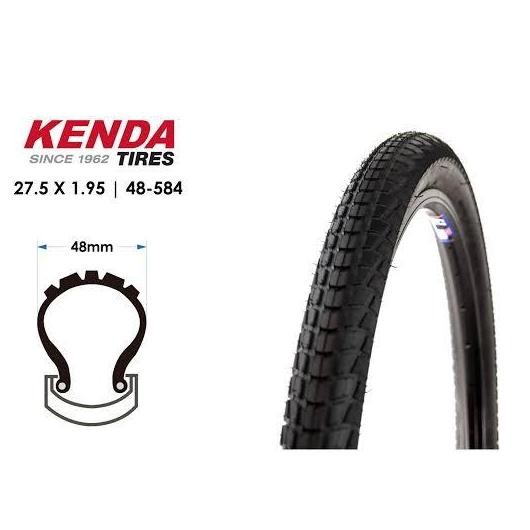 KENDA KOMFORT 650B K841A K-841A 27.5 x 1.95 ยางสีดํา