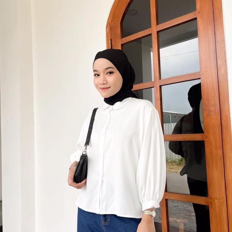 Elze Blouse Shakilla Minimalist Puffy Sleeve Ua-86