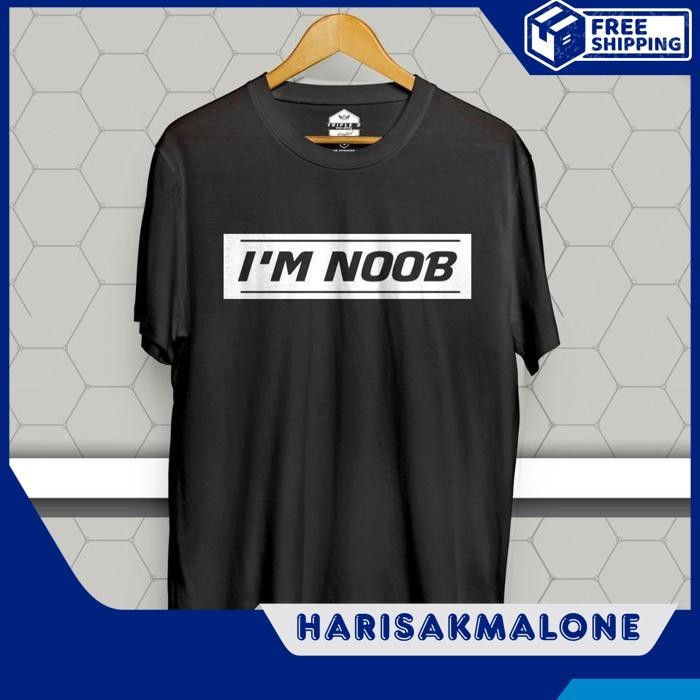 คุณภาพสูง COMBED 3 DISTRO IM NOOB MOBILE LEGENDS ML DOTA PLAIN CUSTOM INDONESIA ผู้ชายผู้หญิงเกม