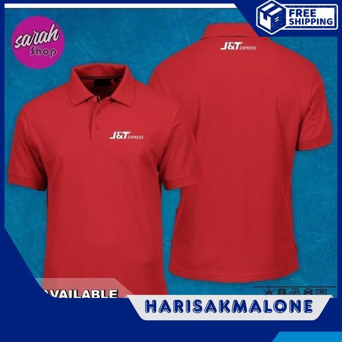 ใหม่ล่าสุดเสื้อโปโลเสื้อยืดคอปก DISTRO J&T JNT EXPRESS JRT & PLAIN CUSTOM INDONESIA ผู้ชายผู้หญิง CO