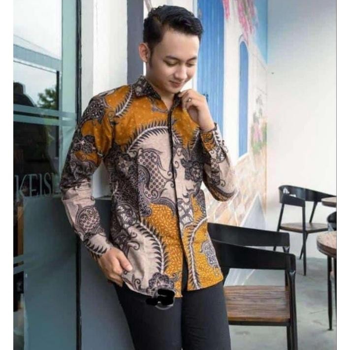 KEMEJA Bf888S เสื้อเชิ้ตบาติกแขนยาว วัสดุเย็นคุณภาพสูง Rt-87