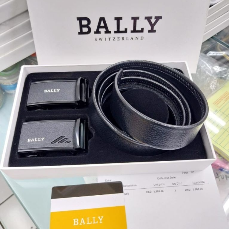 เข็มขัดรางเข็มขัดผู้ชาย Bally