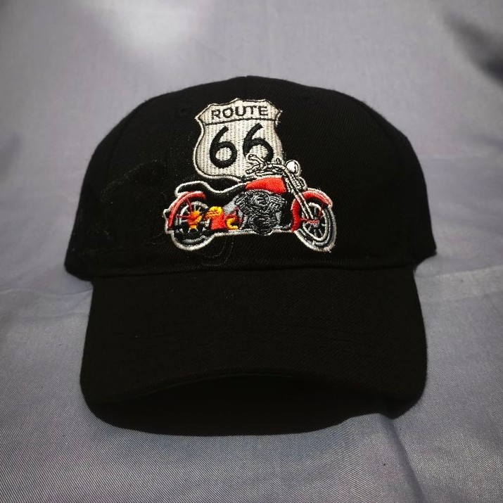 หมวกปักมอเตอร์ไซค์ Route 66