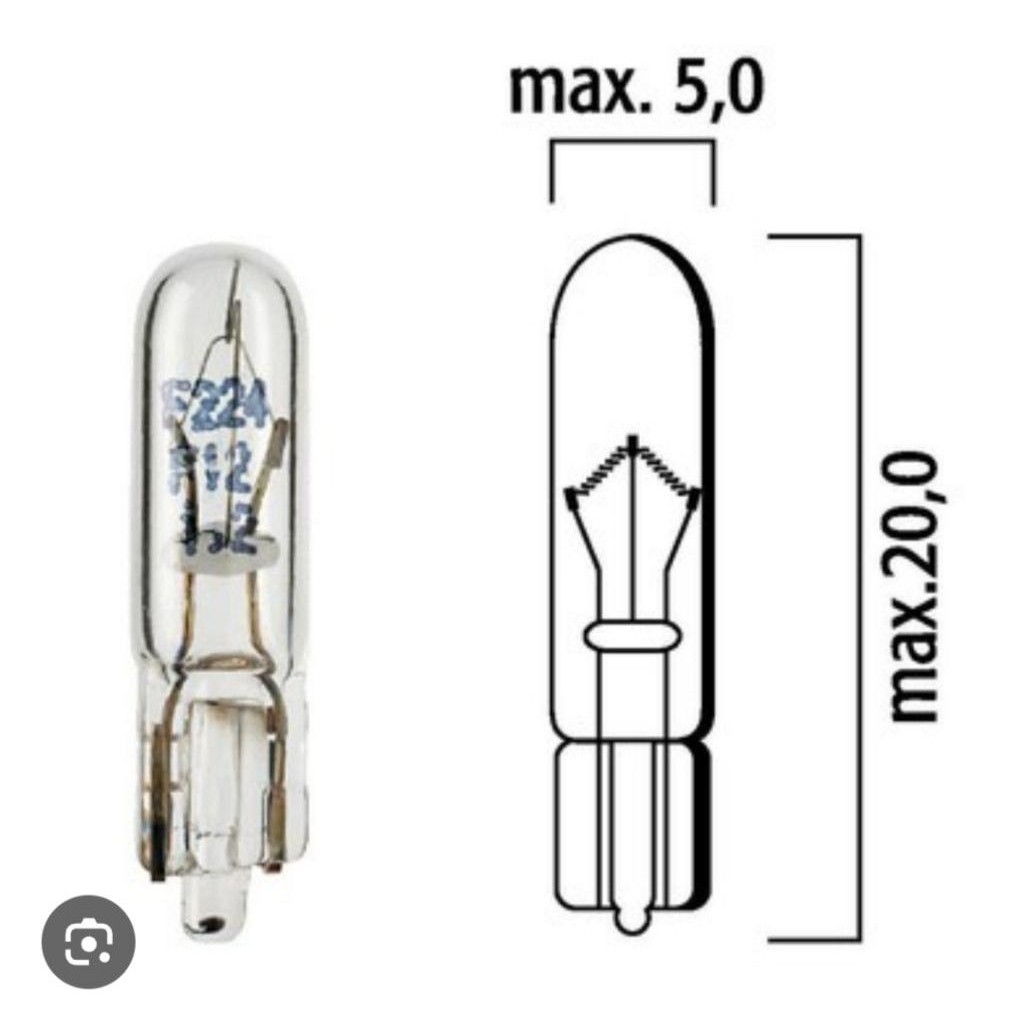 ORIGINAL T5 4192 24V 1.2W FLOSSER BULB (CONTENTS 10 ชิ้น)