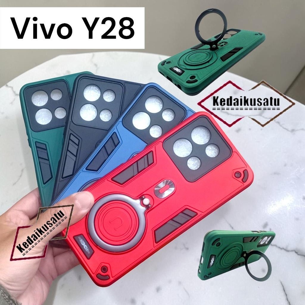 เคส Vivo Y28 Robot Ring Procamera Vivo Y28