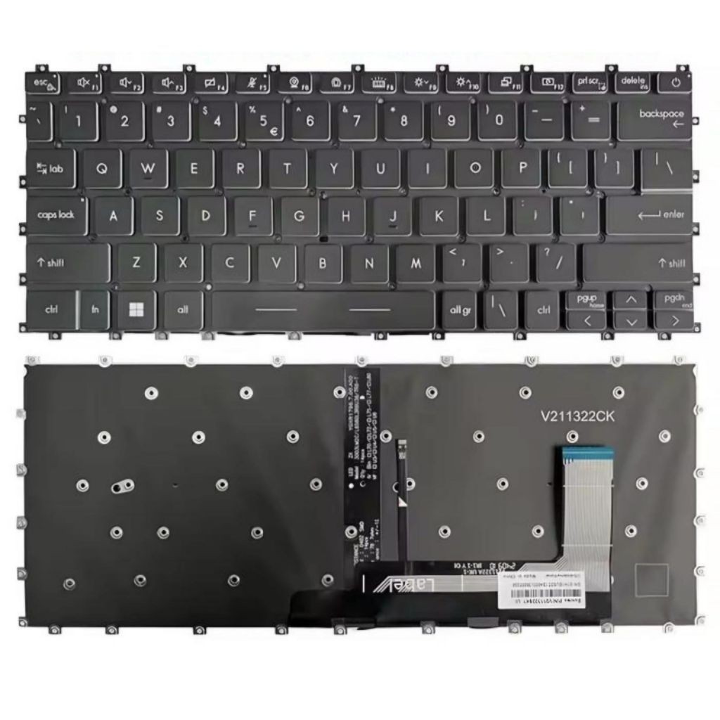 TOMBOL Original MSI Modern Keybord 14 C5M 14-C7M 14-C11M MS14J1 MS-14J1 MS-14J3 MS14JK MS-14JK BACKL