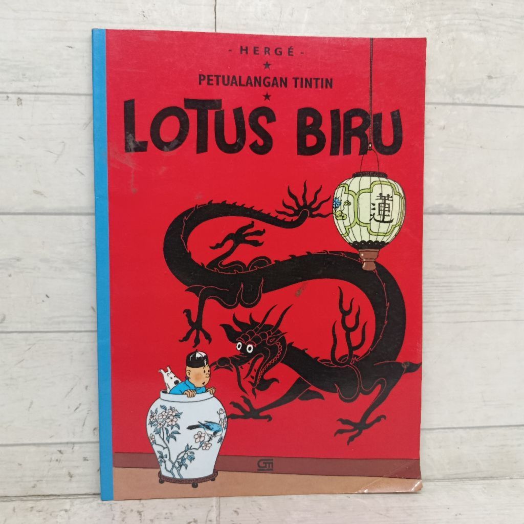 Herge Comic Adventure Tintin Lotus Blue GM softCover