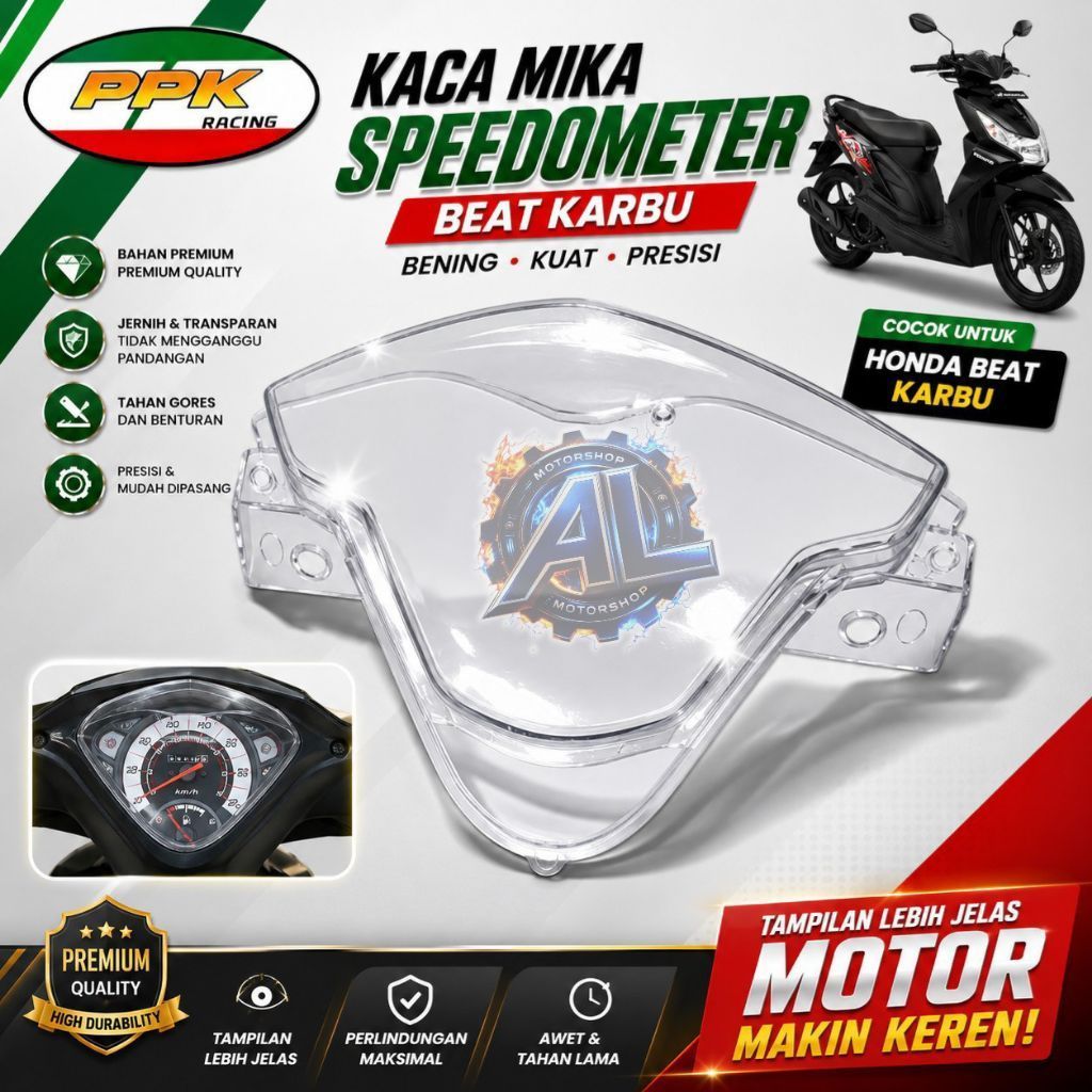 PPK Racing Glass Mica Speedometer Beat คาร์บูเรเตอร์ Clear Strong Precision สําหรับ Honda Beat คาร์บ