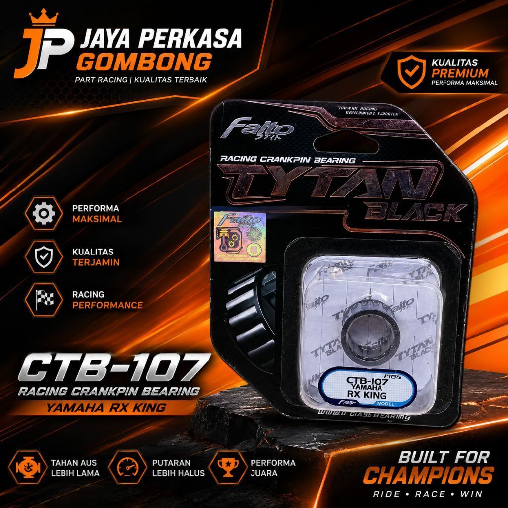 Fato Tytan Black CTB-107 Racing Crankpin Bearing สําหรับ Yamaha Rx king Rxk Rx king ใหม่