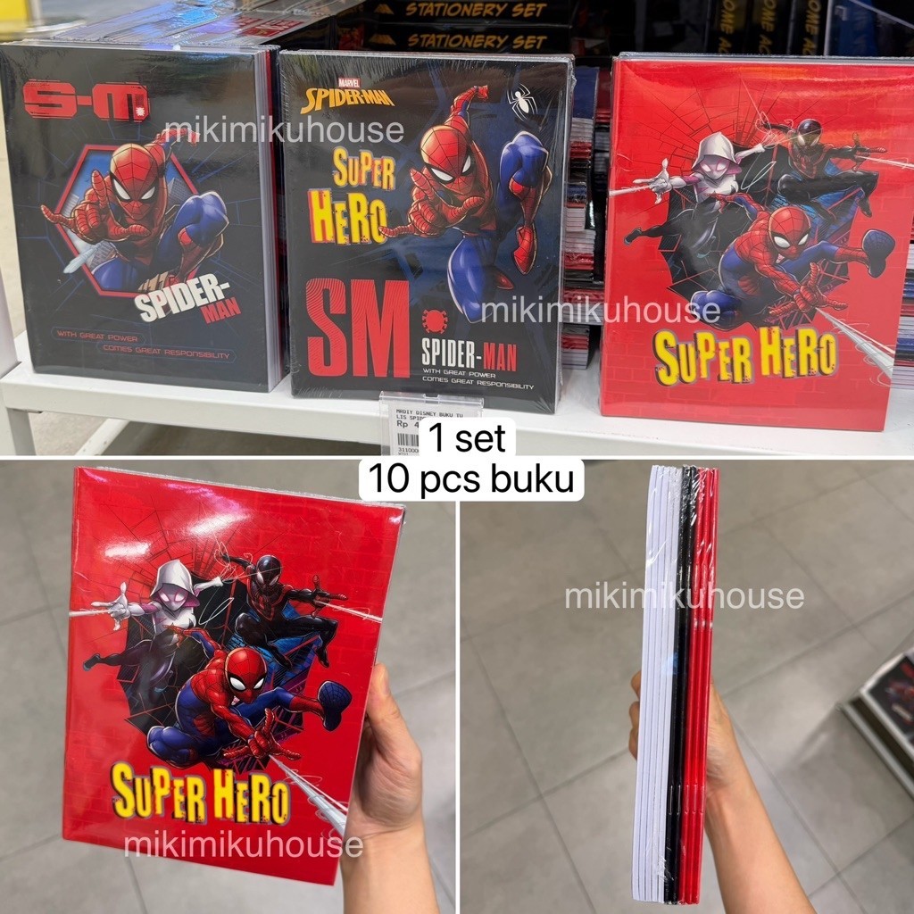 MARVEL SPIDER-MAN ชุดโน๊ตบุ๊ค SPIDERMAN MR DIY NOTE BOOK MR.DIY SPIDER MAN MARVEL MINISO CHARACTER B