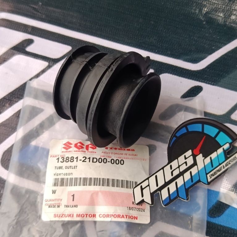 ยางกรองอากาศ / TUBE OUTLET RUBBER RK COOL / SATRIA 2-STROK 5-SPEED CODE 13881-21D00 ORIGINAL SGP