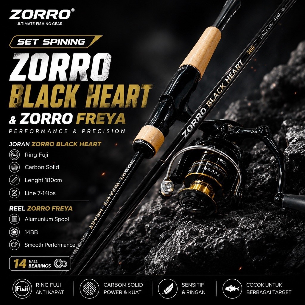 Zorro black heart & Zorro freya 2000 ชุดปั่น