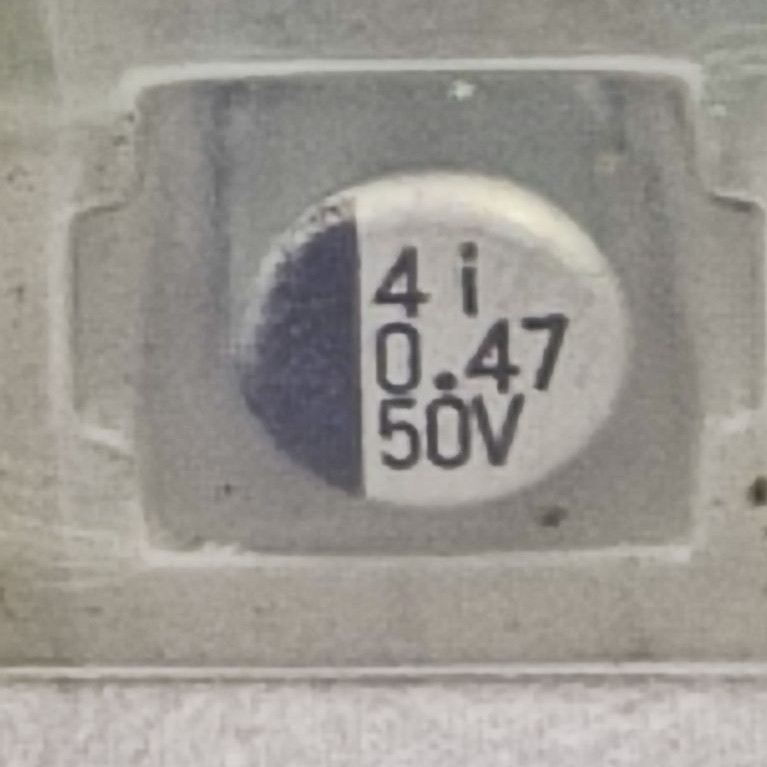 Elko SMD 0.47uf 50v เดิม