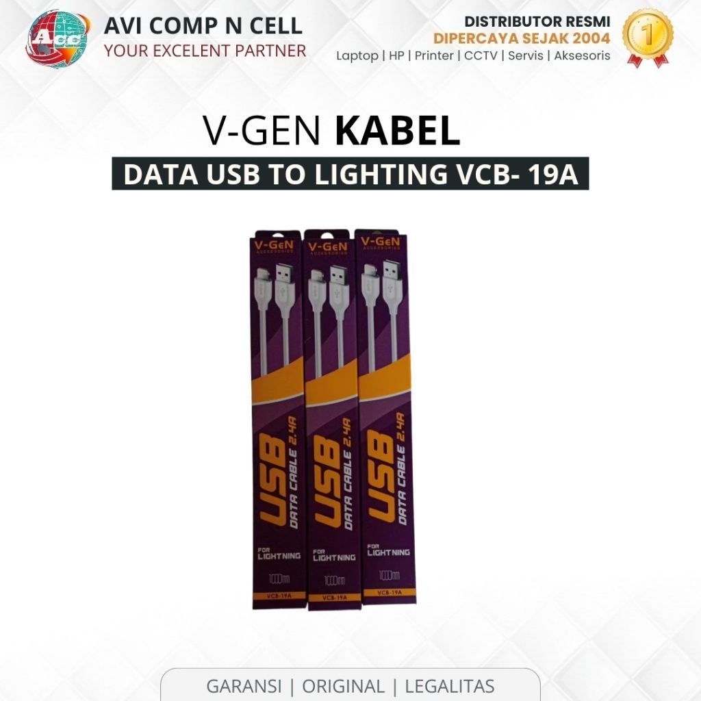 V-GEN USB TO LIGHTING DATA CABLE VCB-19A