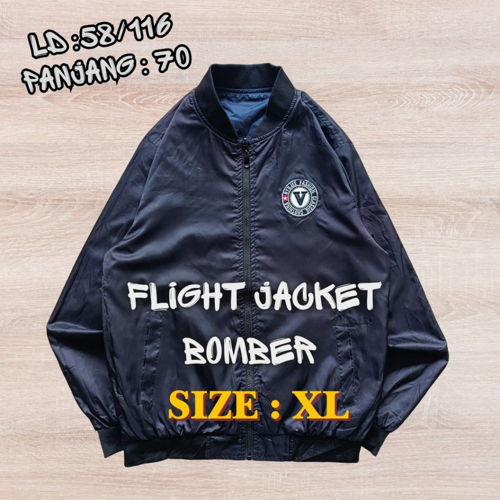 REVERSIBLE BOMBER FLIGHT JACKET RYU JEE