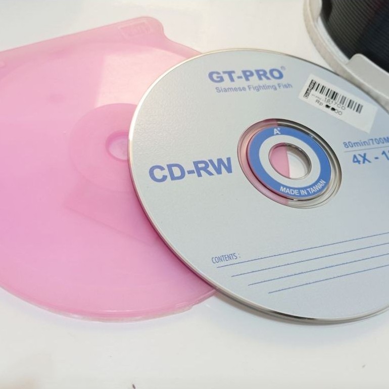 CD-RW GT-PRO 700 MB ที่วางเปล่า + CD