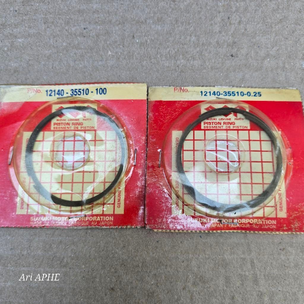 Suzuki RC 100 RC100 แหวนลูกสูบ original SGP Japan os 25 100