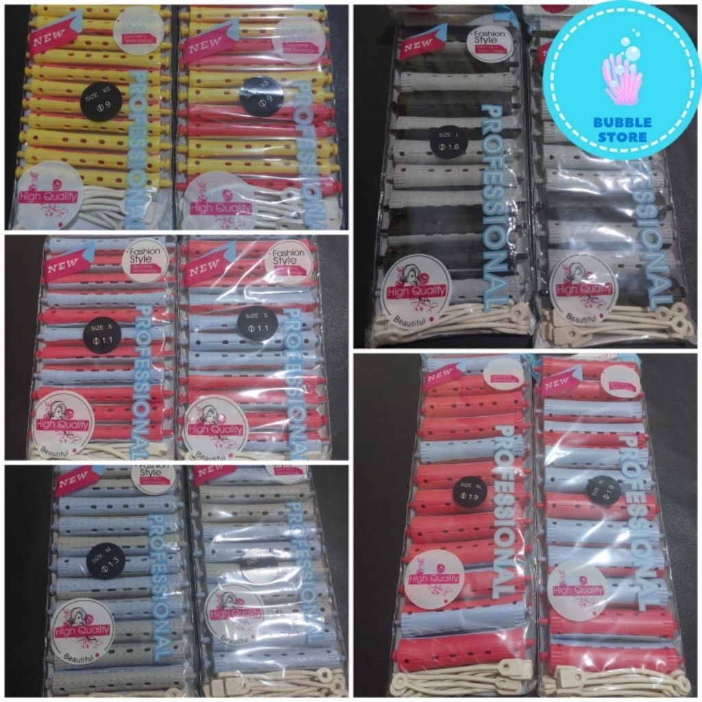 ROTTO ROLL COTENTS 12PCS / ROTTO CURLY ROLLS สําหรับผม CURLING MEDICINE COTENTS 12 ชิ้น / ROTTO ROLL