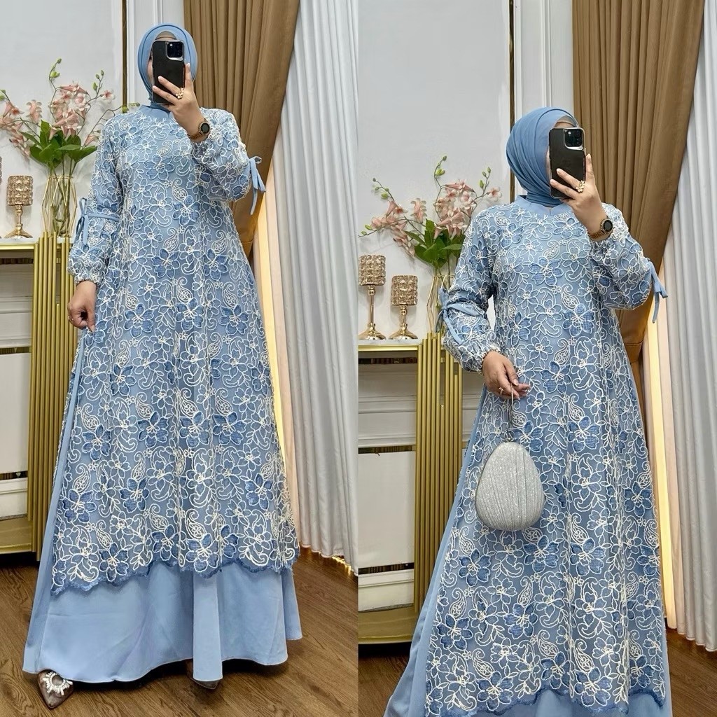 ALESIA GAMIS - Jumbo Auter Gamis LD 130 / Modern Gamis / Tille Gamis / Gamis ล่าสุด / Eid Gamis / Pa