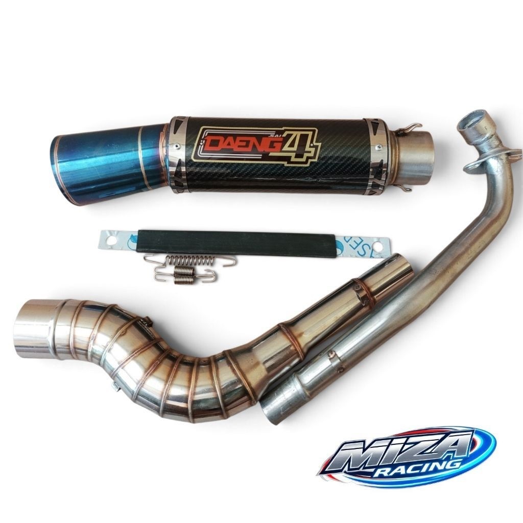 DAENG SAI4 คาร์บอน EXHAUST เปิด SPECS สําหรับ EX5 DREAM WAVE 100 WAVE 110 EXHAUST WAVE 125 XRM RUSI 