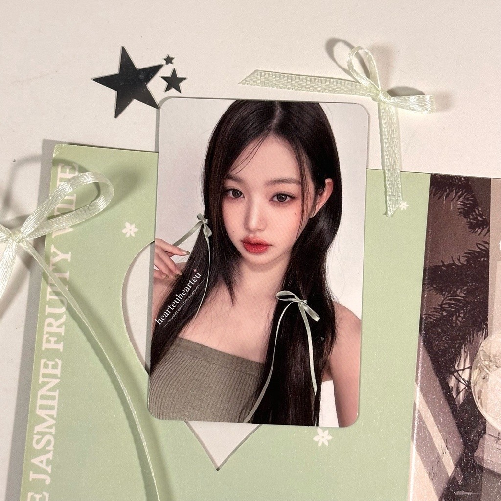 HIJAU Hearteuhearteu [READY STOCK] IVE Jang Wonyoung Official Photocard x Hapa Kristin Round 4.0 Bra