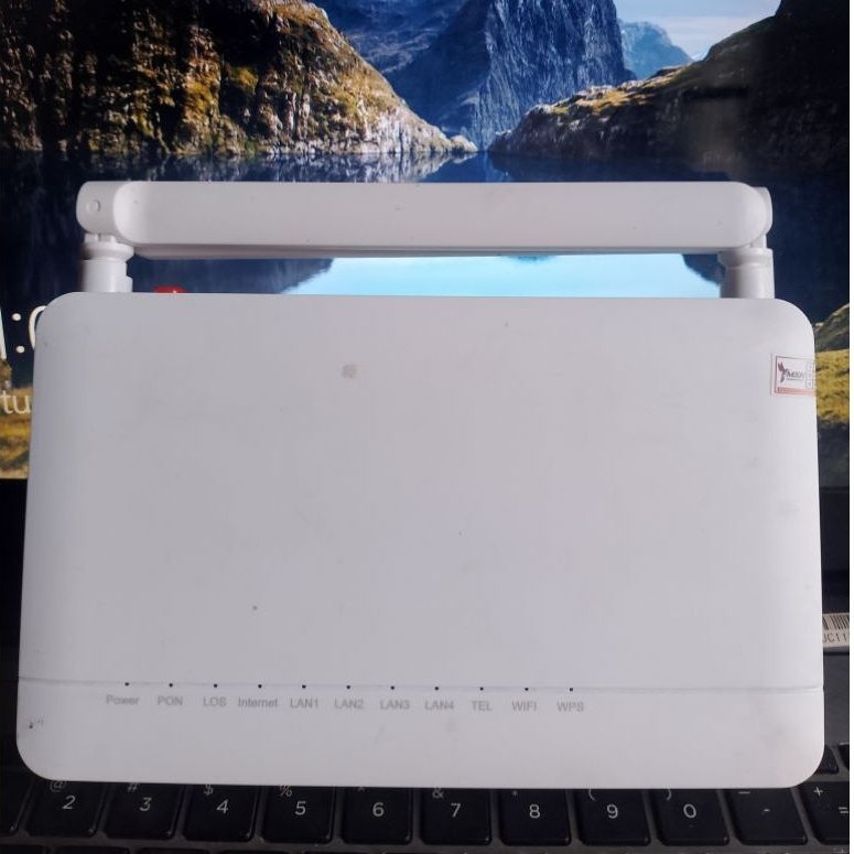 XPON ONT F60V9 V9.0 เราเตอร์ใช้ได้กับ EPON & GPON NORMAL Blue Port ไม่มีอะแดปเตอร์มือสอง