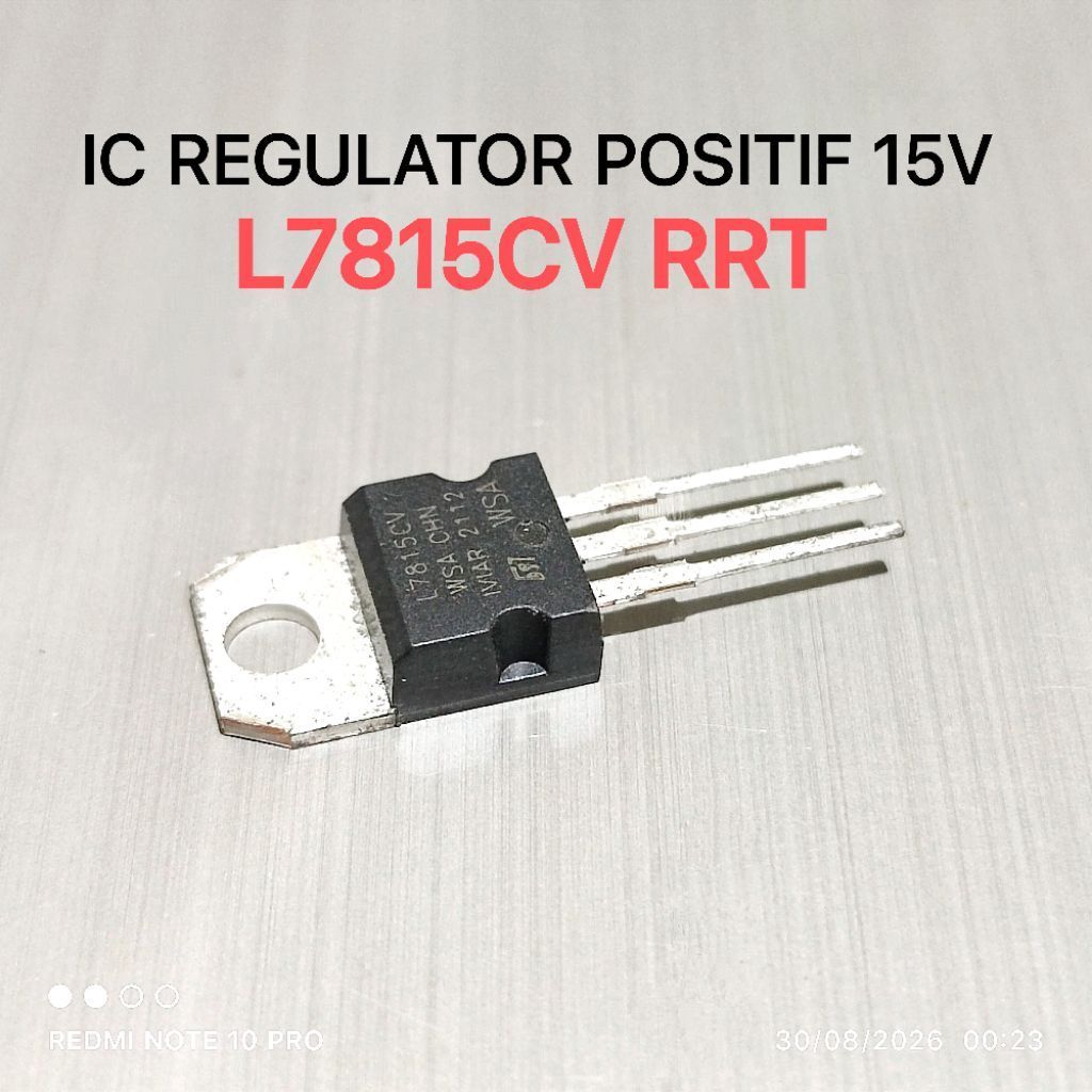 (QTY 1 ชิ้น) IC VOLTAGE REGULATOR 7805 L7805 L7805CV 5V 5 VOLT TO-220 RRT