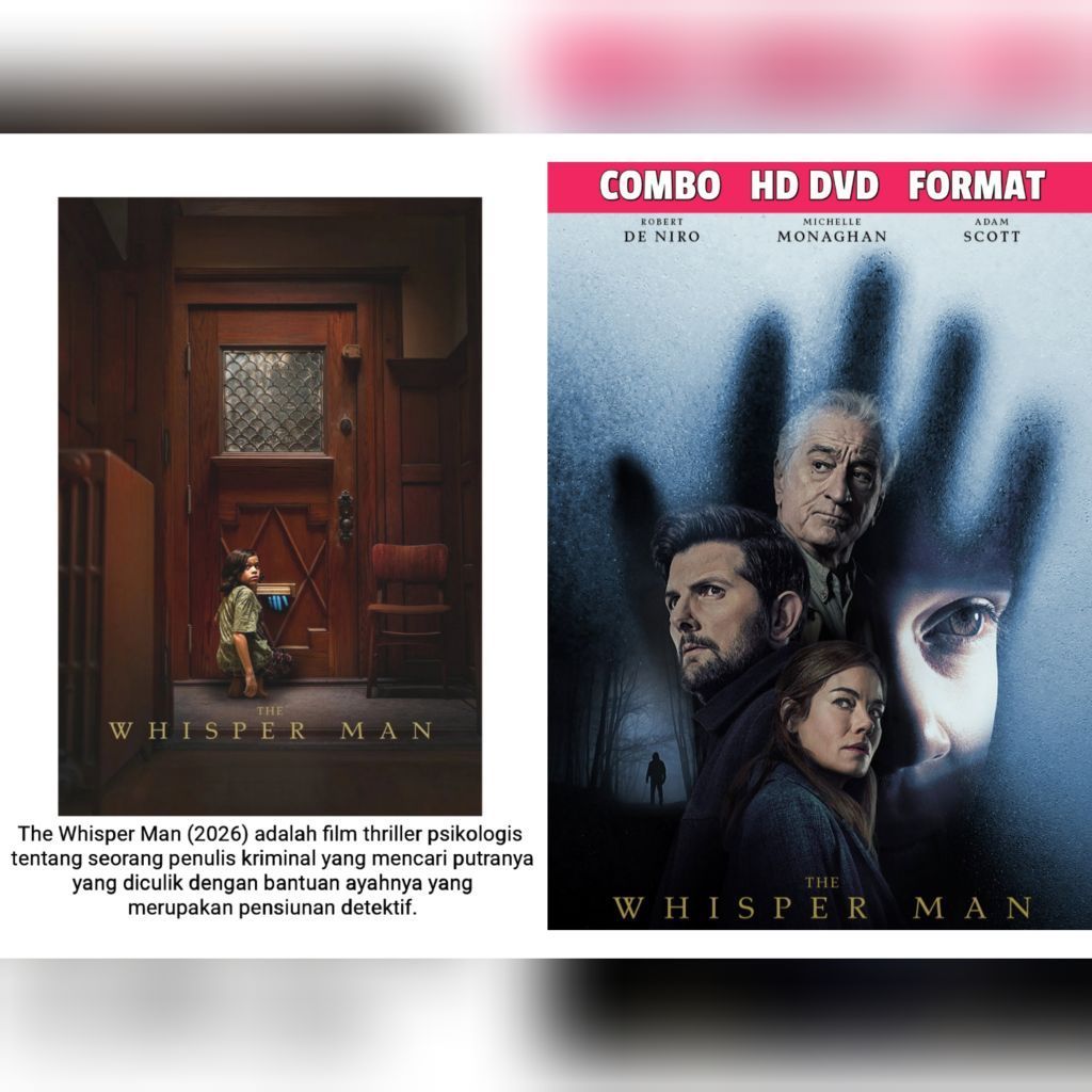 DVD the Whisper Man 2026 (Robert De Niro/Michele Monaghan/Adam Scott)
