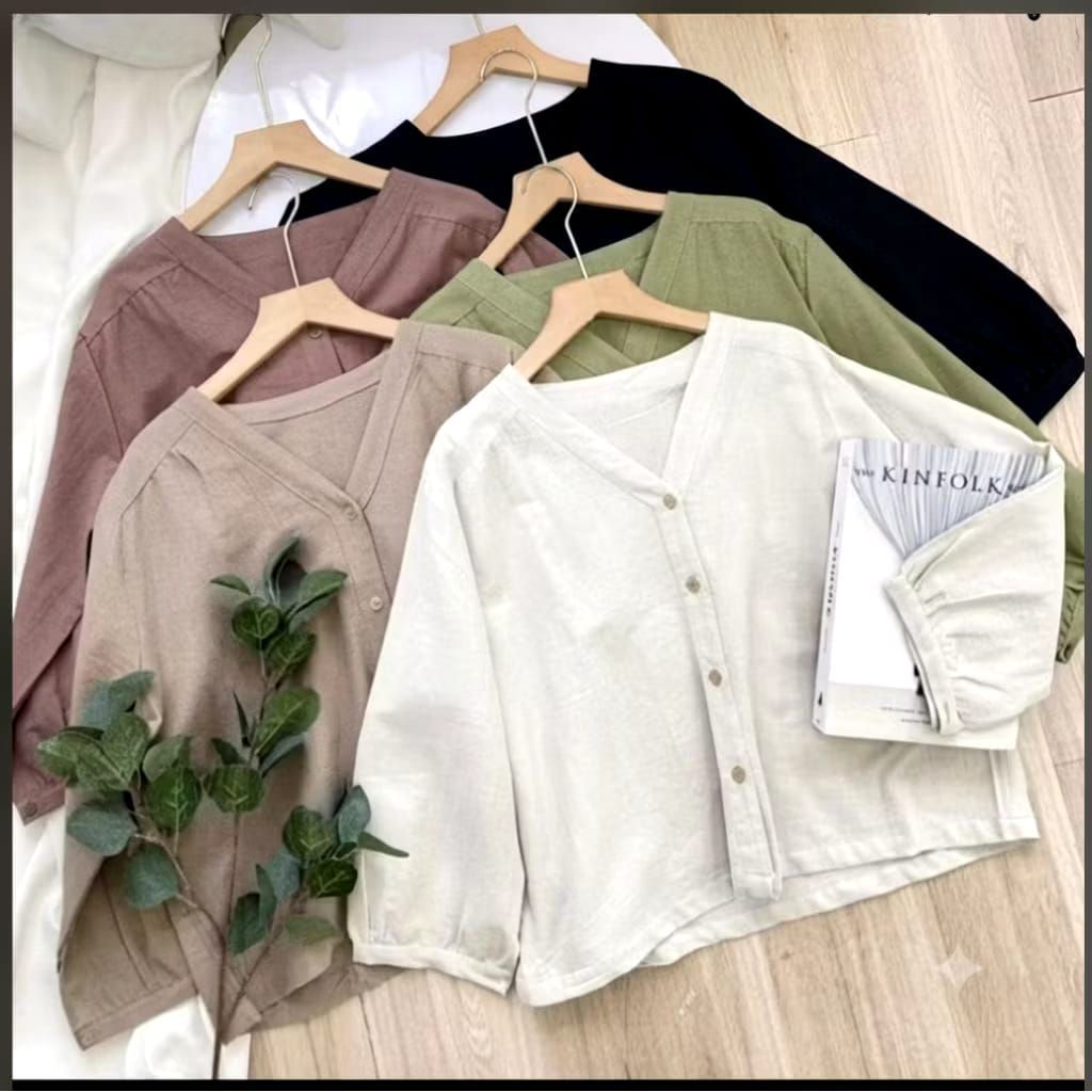 Outer vcrop SLEEVE BALLOON linen