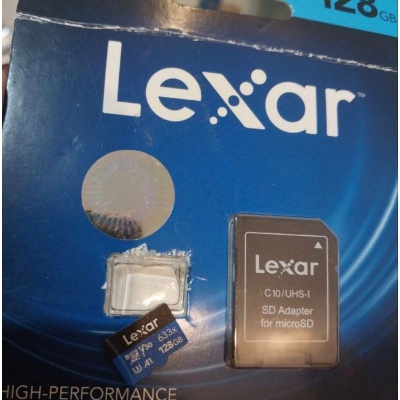 Lexar 128gb 633x v30 การ์ดหน่วยความจํา micro SD