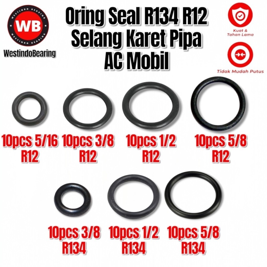 Oring Seal R134a R12 5/8 1/2 3/8 5/16 ท่อยางท่อรถ AC O แหวน R134 R12
