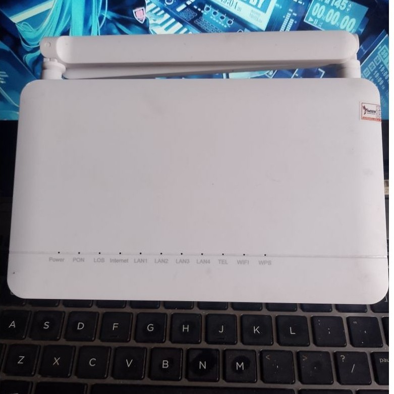 เราเตอร์ XPON ONT F609 V9.0 NORMAL พอร์ตสีน้ําเงินไม่มีอะแดปเตอร์วินาที