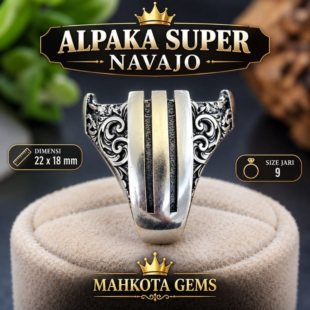แหวนอัลปาก้า Super navajo 46