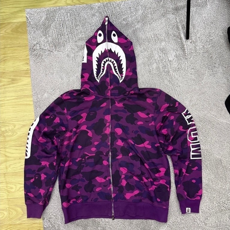 เสื้อฮู้ด Bape Shark Zip
