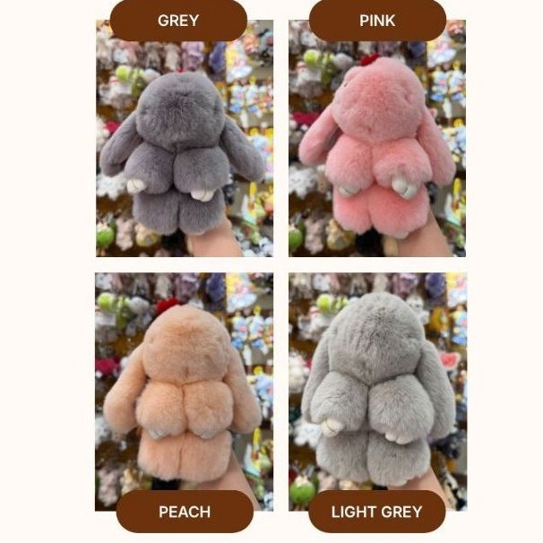 FLUFFY BUNNY BAG CHARM