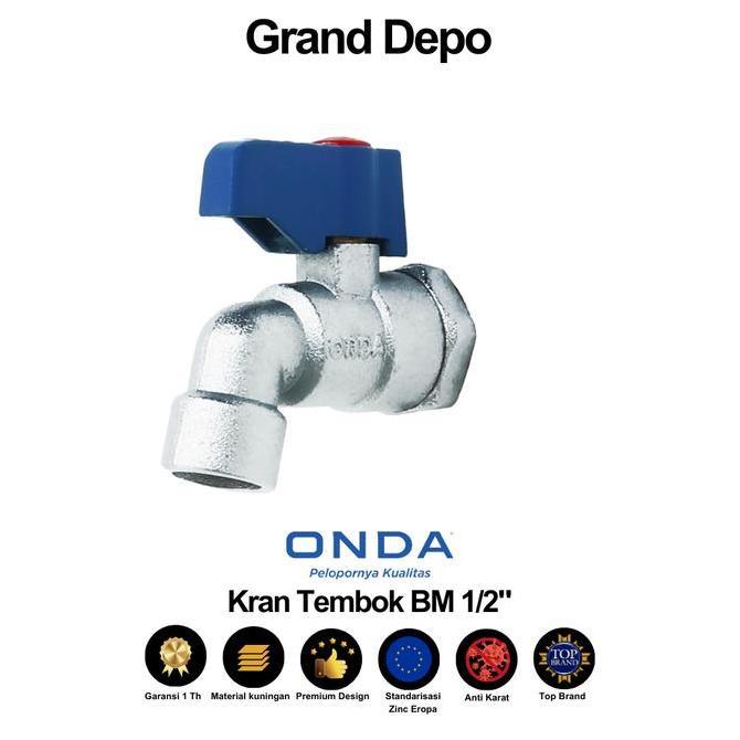 BM 1/2" Onda Wall Faucet / Onda Wall Faucet / Onda Water Faucet