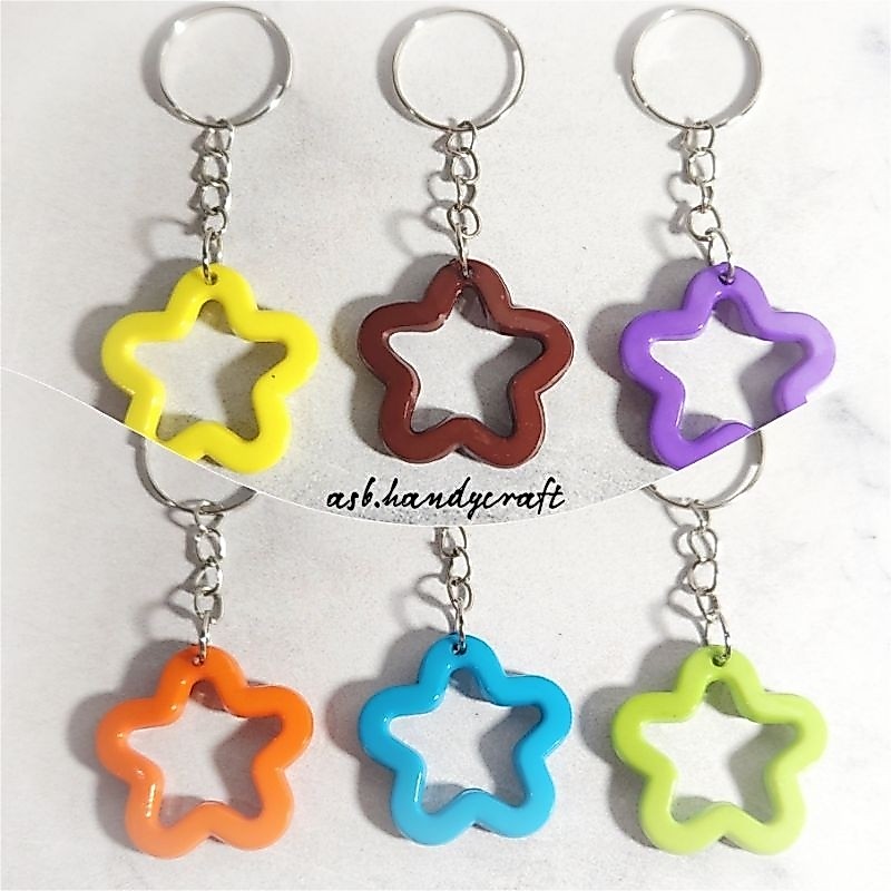 GANTUNGAN [GC002] ASB - พวงกุญแจดาว 6 สี
