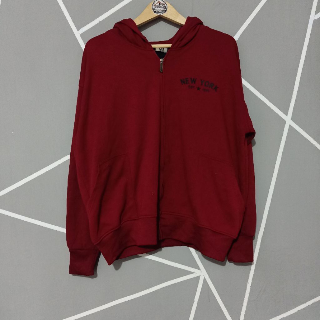 Zipper Hoodie Crop NEW YORK