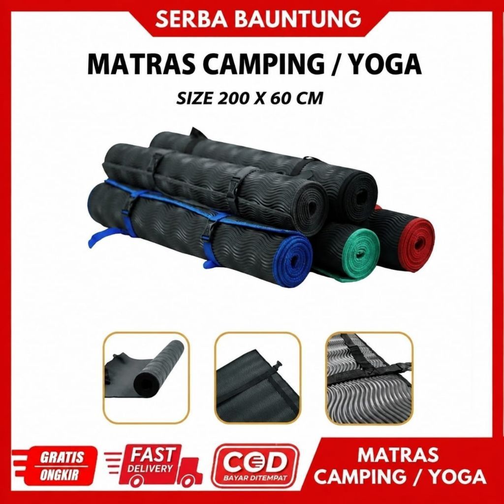 MOUNTAIN MAT CAMPING MAT เสื่อโยคะ GYMNASTICS MAT HIKING MAT CAMPING MAT 3ML THICK MAT