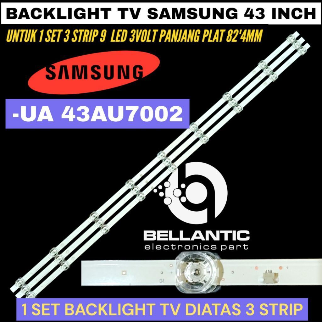 SAMSUNG 43 INCH LED TV BACKLIGHT UA-43AU7002 43 INCH TV BACKLIGHT