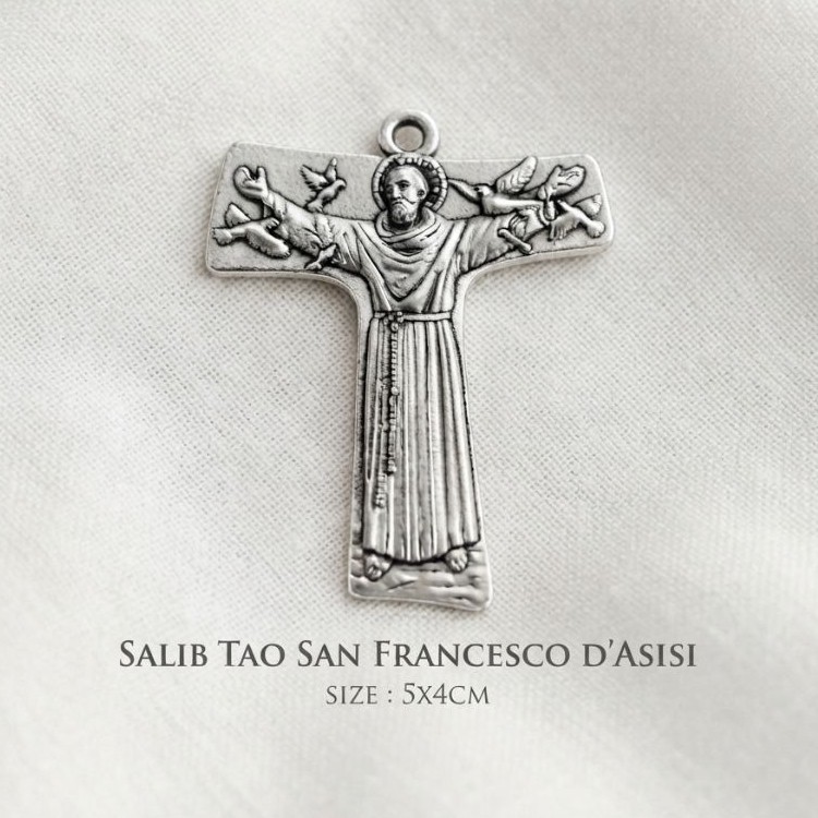 Tao Santos Cross Francis Iron ประกัน 5x4cm - Iron Francis Tao Cross - ประกัน Iron Cross Francis