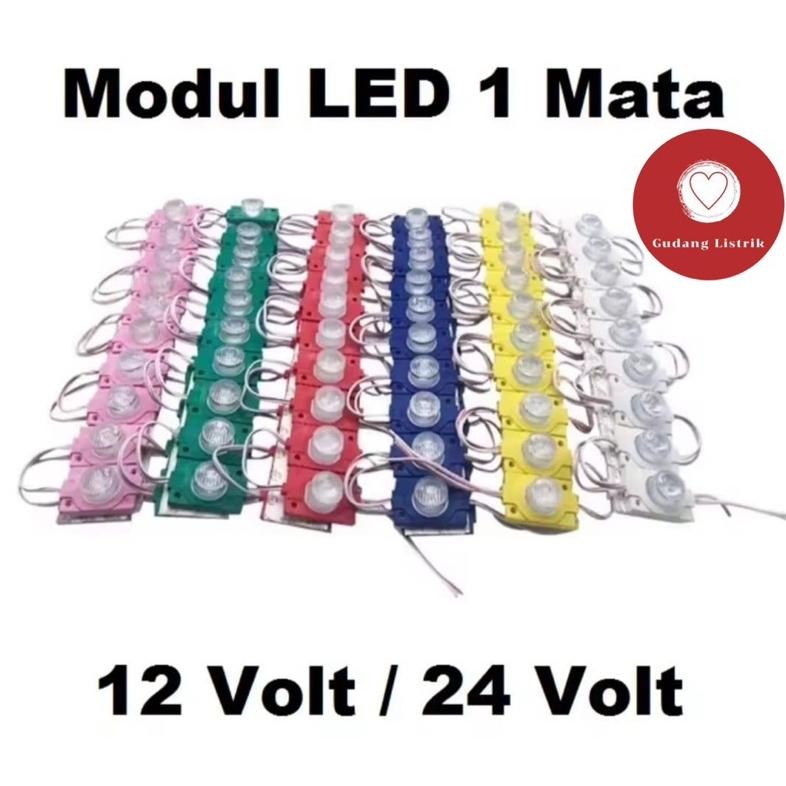 MATA 1 Eye 12Volt Led Module Light 1. วัตต์กันน้ํา 1 Eye 12V 12V โวลต์รถรถจักรยานยนต์กล่องนีออน Vari