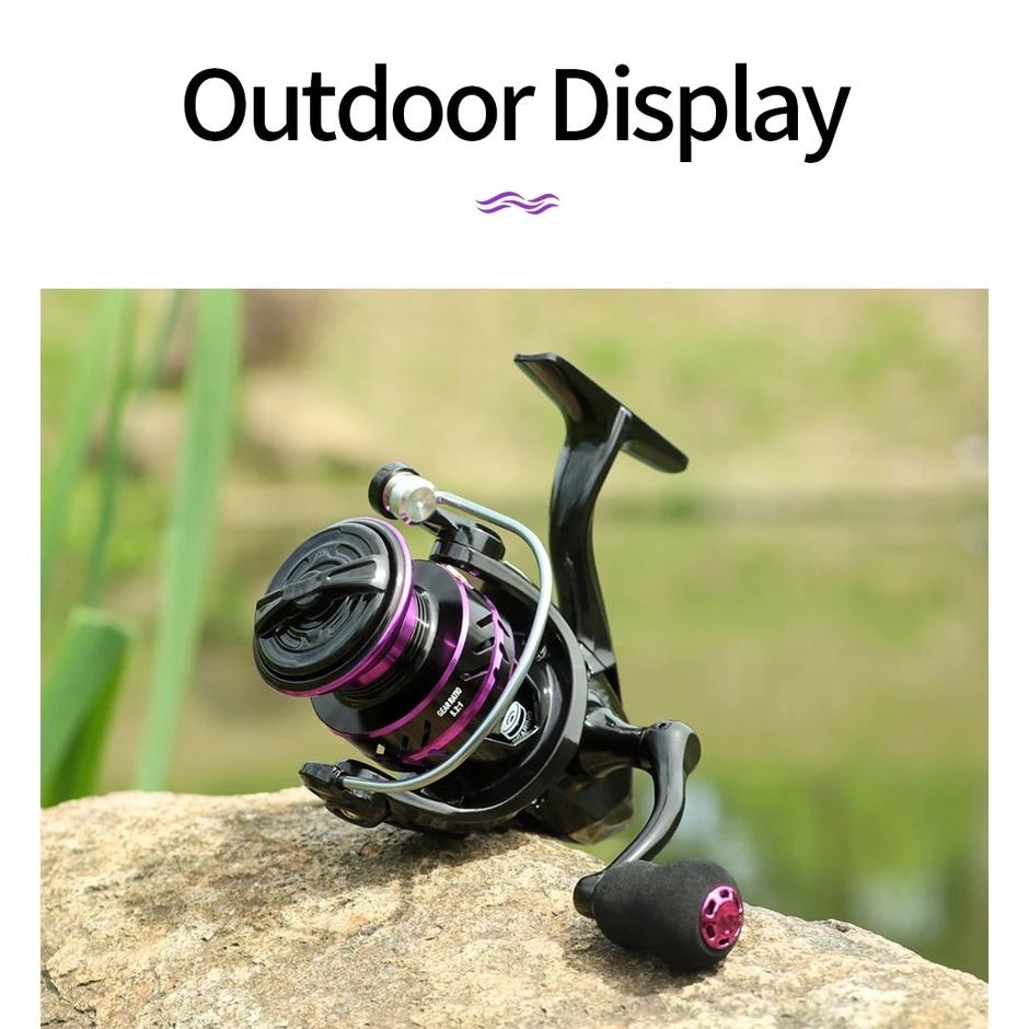 UNGU Bf888S รอกตกปลาโลหะ Hp1000 - 7000 10 Kg (สต็อกอินโดนีเซีย) / เหล็กสีม่วงที่แข็งแกร่งรอกตกปลาเต็