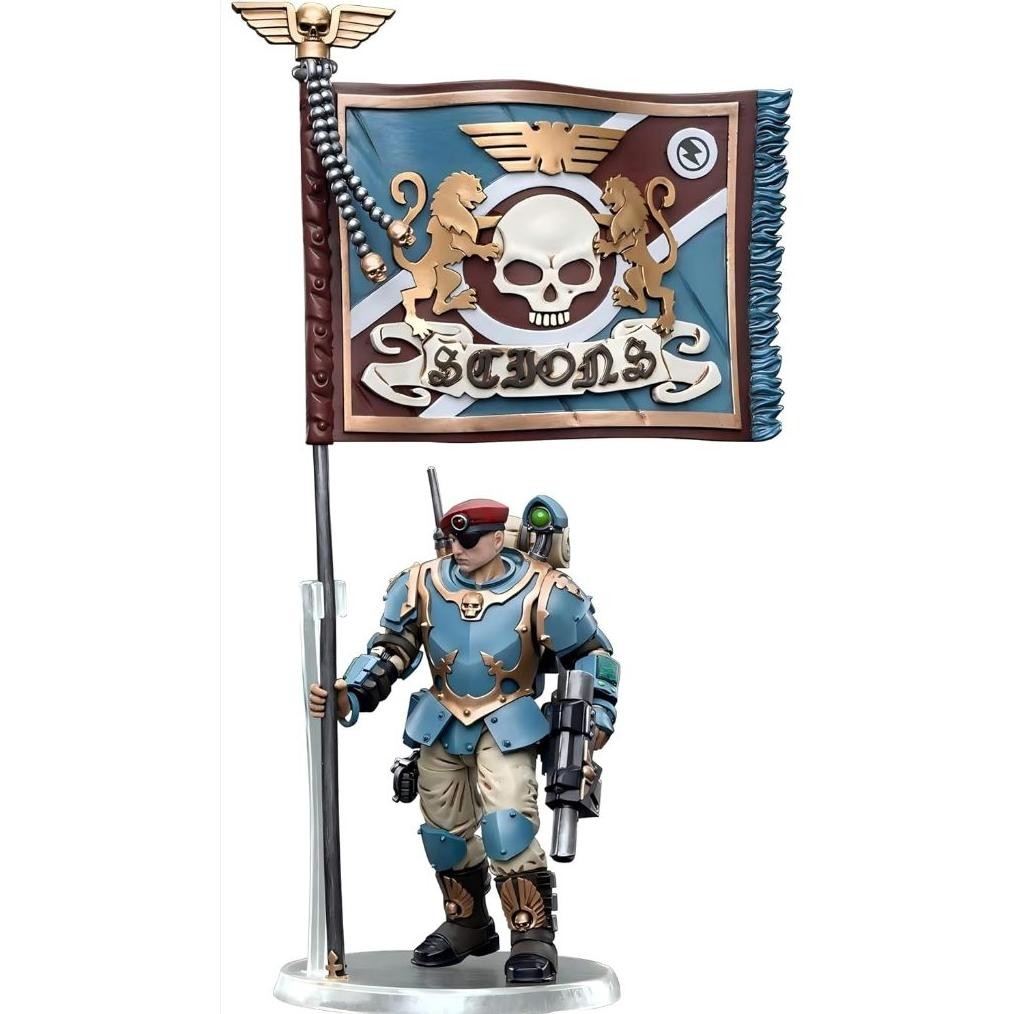 JOYTOY WARHAMMER 40K 1/18 ACTIONFIGUREN ASTRA MILITARUM TEMPESTUS SCIONS COMMAND SQUAD 55TH KAPPIC