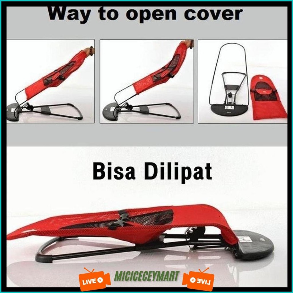 Playpark Baby Bouncer สบาย Baby Swing 0-3 ปีสําหรับทารกใหม่ Born Bouncer Baby Bouncer เด็ก Swing เก้