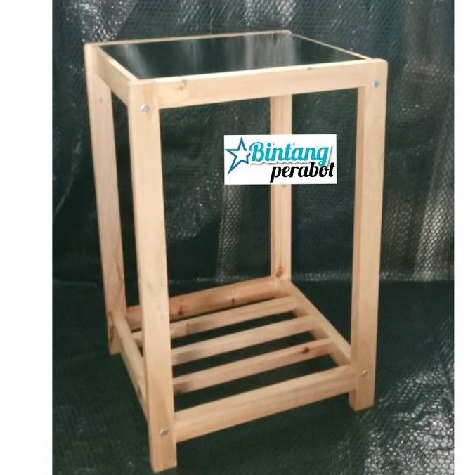 DISPENSER TABLE - DISPENSER RACK - STOVE TABLE - MULTIPURPOSE WOODEN TABLE