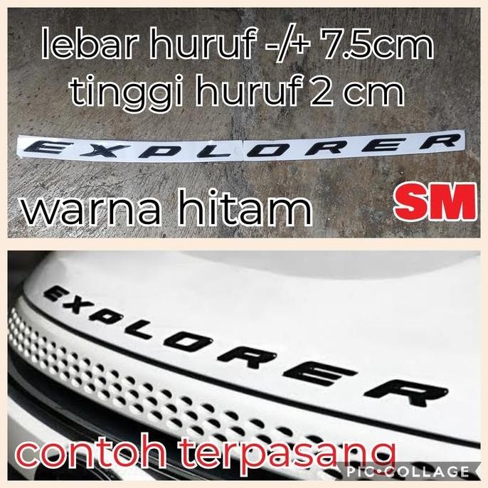 MESIN Xplorer Hood Emblem สําหรับ Tray Terios แบบกําหนดเองล่าสุด