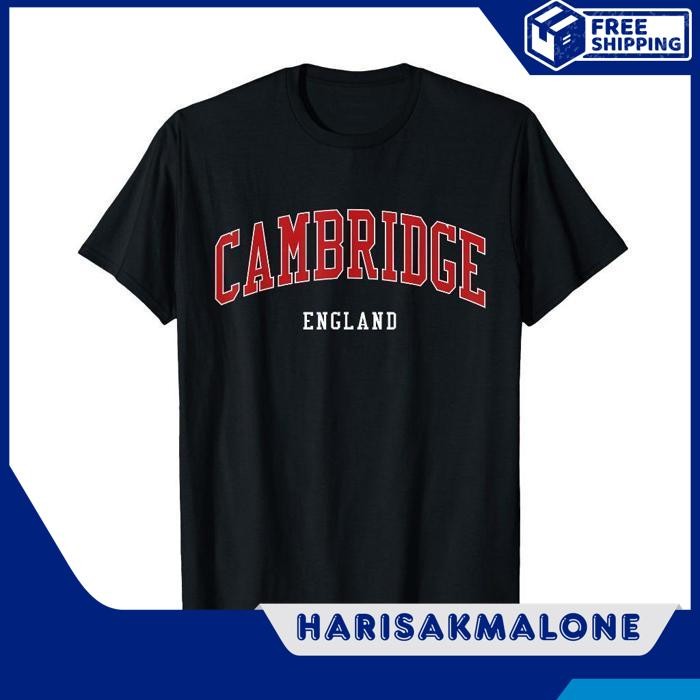 เสื้อยืดรวม 30S DISTRO ENGLAND CAMBRIDGE ENGLAND SOUVENIR SOUVENIR PLAIN EMBROIDERY SCREEN PRINTING 