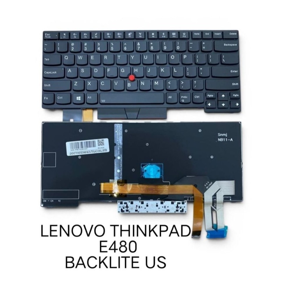 แป้นพิมพ์ Lenovo Thinkpad yoga E480 E490S L380 L390 L480 T480s T490s